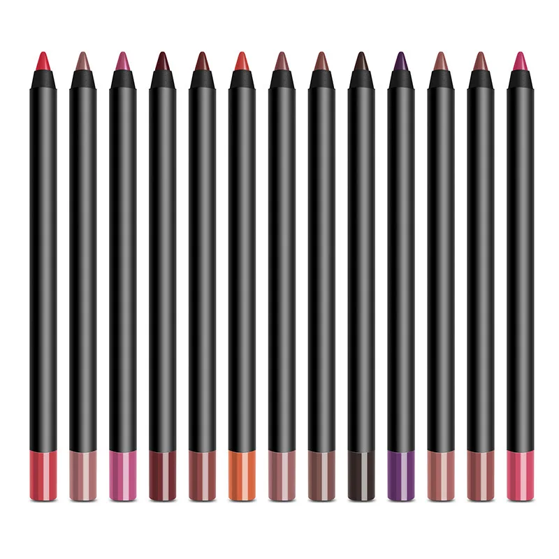 

FEIYAN 2 In 1 Lip Liner And Lipstick Wholesale Cruelty Free Vegan Custom Private Label Dark Brown Creamy Pencils Lip Liner
