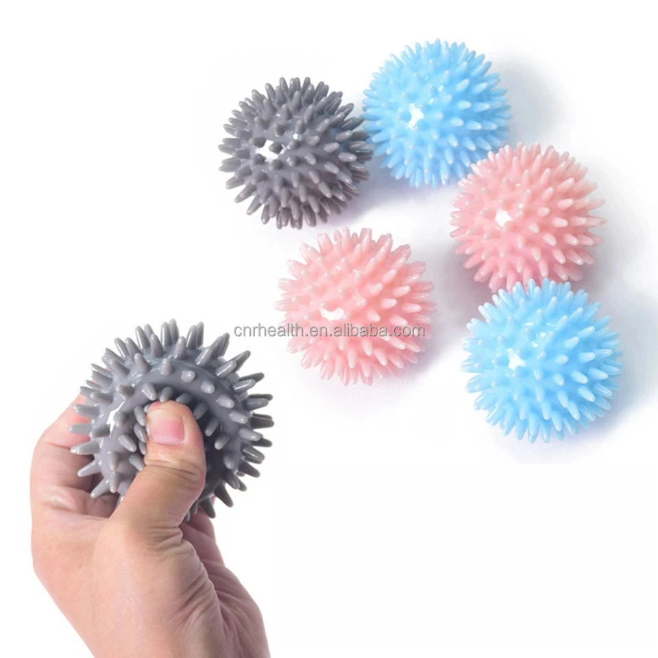 

7CM diameter yoga fitness sports health care foot roller spiky Elastic ball massage, Pink, purple, green, black,grey, red,etc