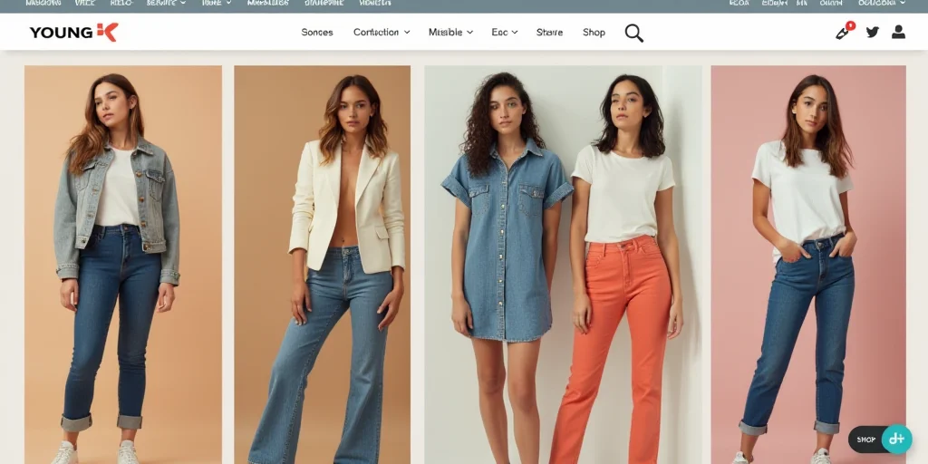 Spannende Young Fashion Online Shop Ebenbild