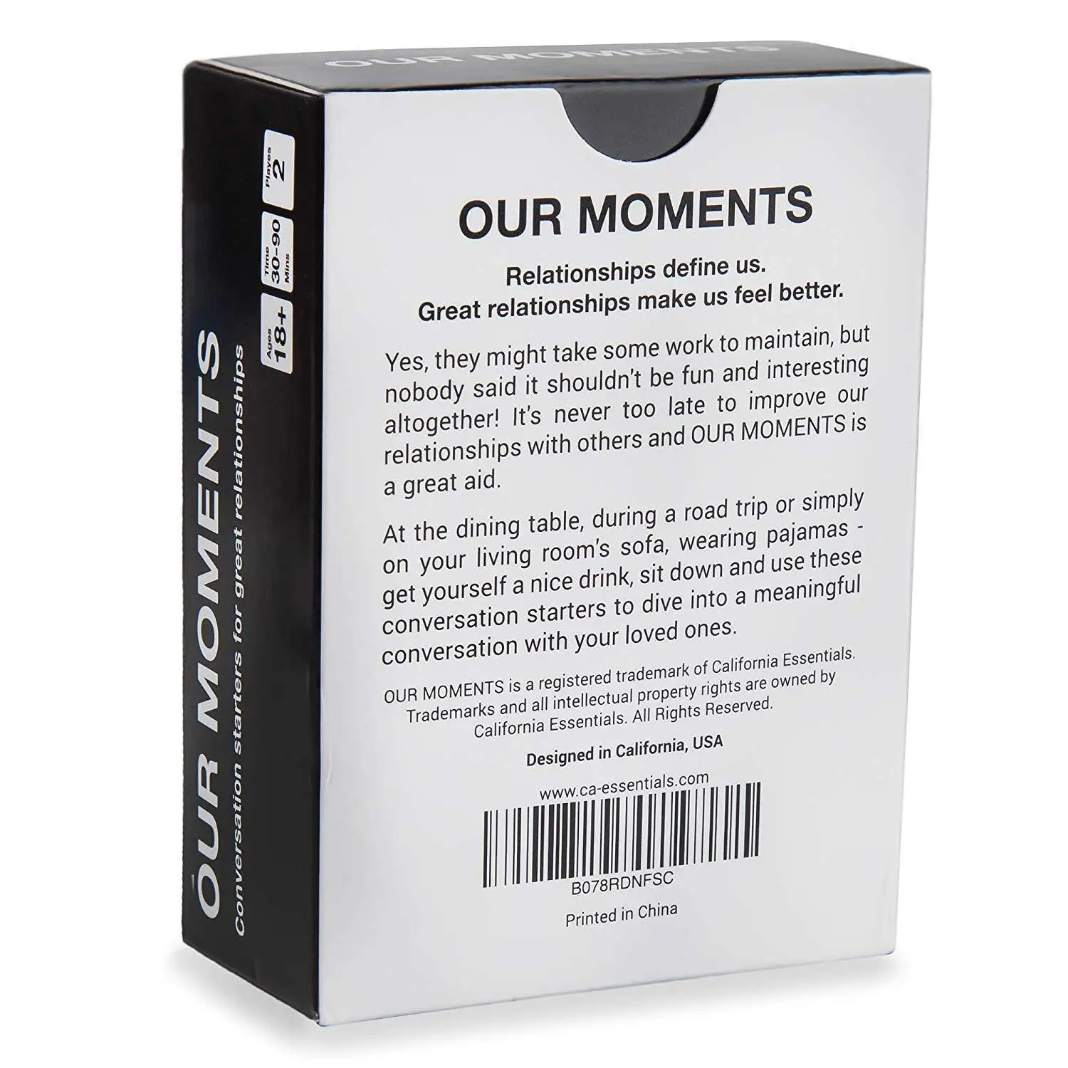 
Our Moments Couples Playing Card Game On Sale 