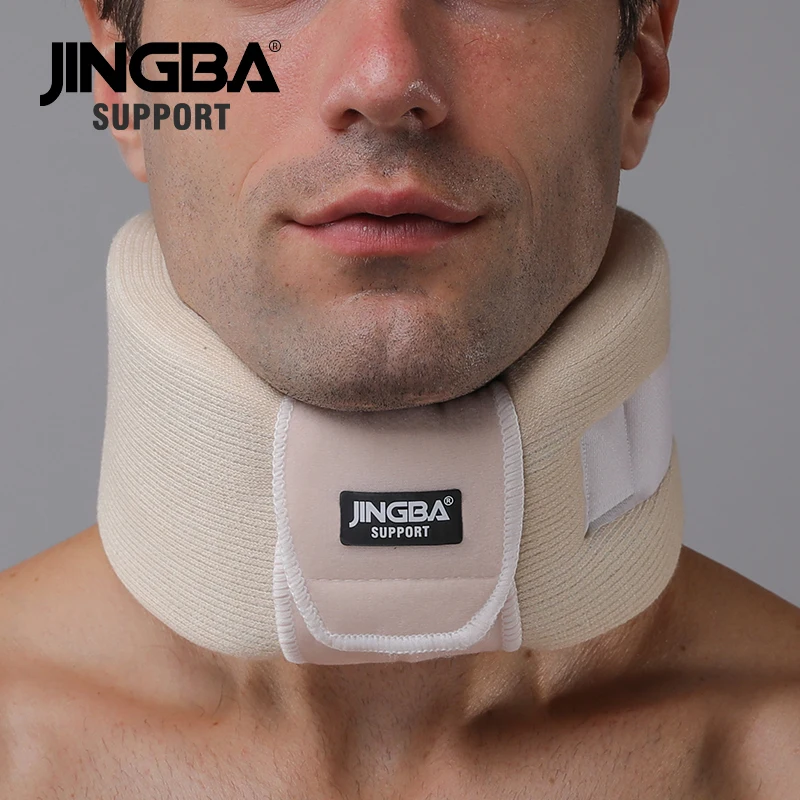 

JINGBA SUPPORT 1722 Breathable Adjustable Sponge Knit Neck Support Cervical Collar neck pain relief brace Travel pillow Belt