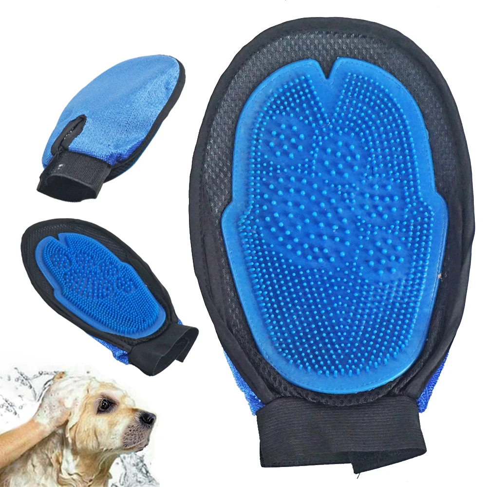 

Pets Massage Hair Removal Brush Cleaning Pet Dog Cat Bath Grooming Gloves