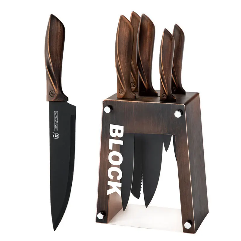 

Kitchen Accessories 6 pcs Sharp Knife Set Kitchen Gift Meat Ultratech Knife Set, Pic show