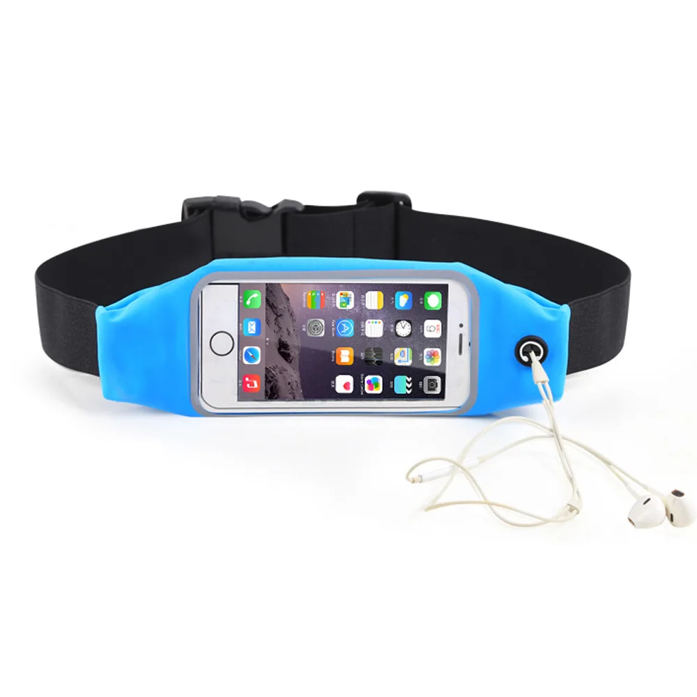 

Outdoor Sports Cycling Running Waterproof Wasit Bag Touch Screen Mobile Phone Gym Fitness Fanny Belt Pack, Black,blue,green,pink,red