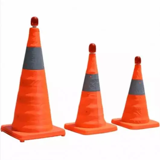 
LED Warning Light Universal Telescopic Traffic Cone Collapsible 