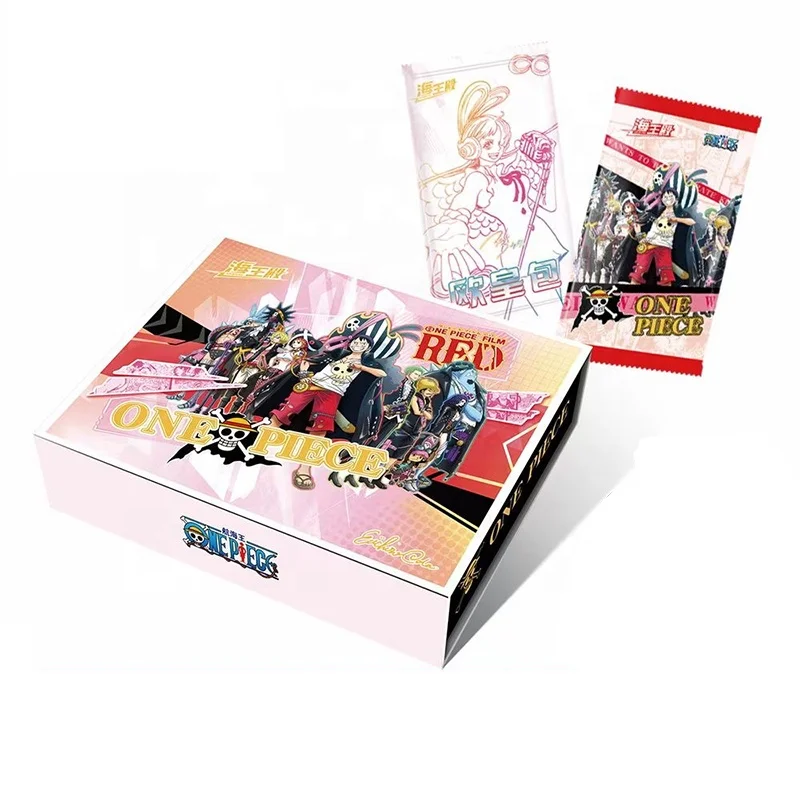 

Wholesales One Piece Collection Cards Booster Box Film RED Anime Playing Game Board Cartas Gift