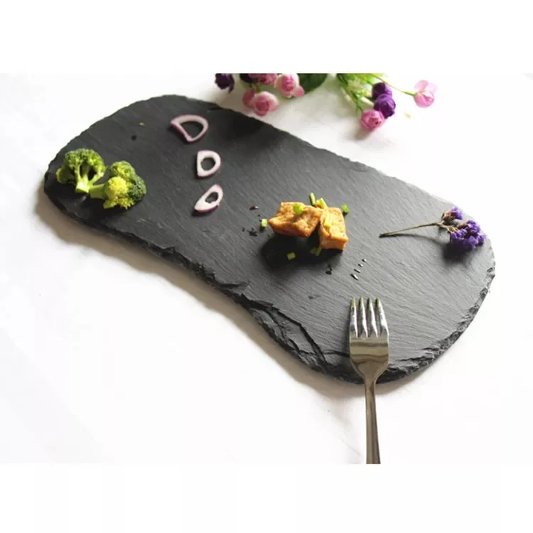 

Stone Slate Natural Black,Dinner Serving Slate Plate,slate cheese board