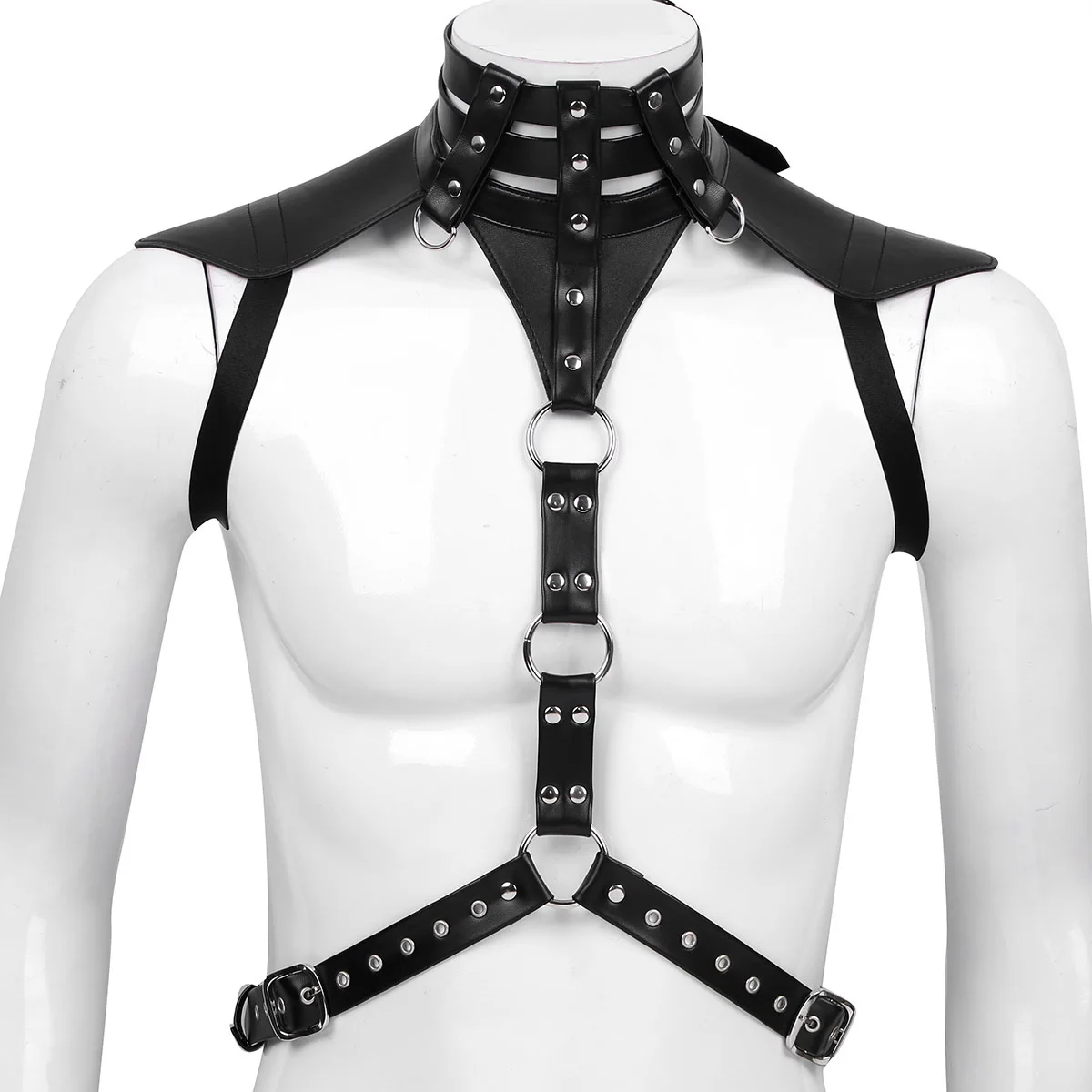 Sextoys for men Leather harness chain Body chain harness Gay leather harness Underwear gay harness Chest harness men Bdsm harness men