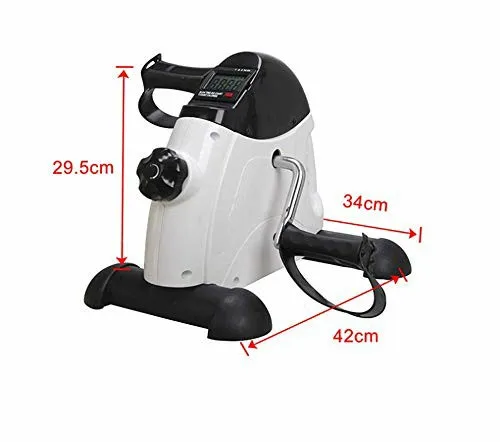 

Electric pedal mini exercise bikes, portable easy cycle stepper life fitness foot bike pedal home gym mini exerciser
