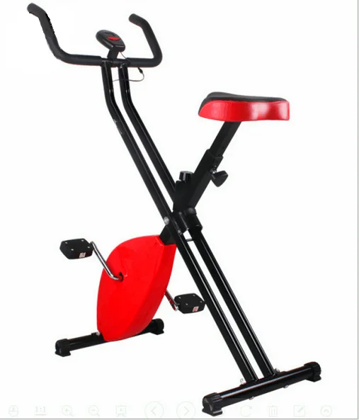

exerpeutic folding magnetic upright bike 3 in 1 Adjustable Folding Exercise Bike home or gym equipment