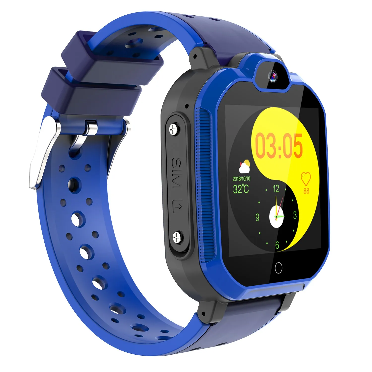 Novel Model 4G Smart Kids GPS Watch Phone Video Call Touch Color Screen Waterproof Children Smart Watch For Kids Children Baby