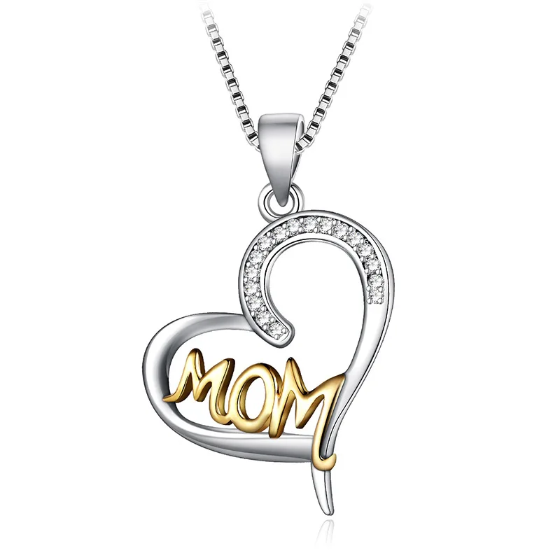 

2021 Hainon fashion 925 Sterling Silver necklace Mother's Day pendant necklace women jewelry wholesale