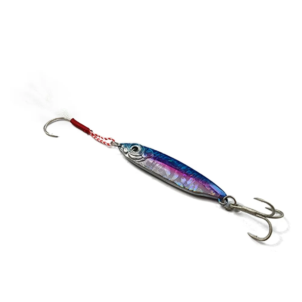 

Leading Metal Glow Fish Artificial Baits Feather Jigs Jigging Lure Slowing 10g 4.5cm Shot Bait Pesca, Vavious colors 45mm lure