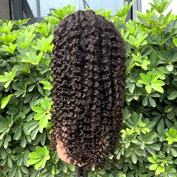 

New full lace virgin brazilian human hair wig with baby hair,40 inch human hair afro kinky curly wig virgin,lace frontal wigs, Natural color