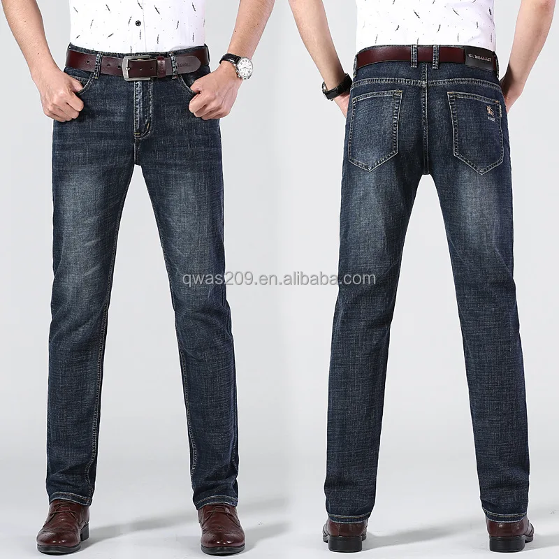

New design softener men's jeans high quality business men's denim pants casual zipper flying men's jean