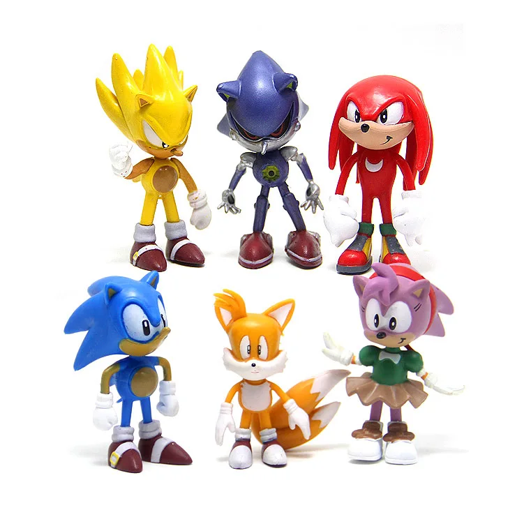 Details about   Sonic The Hedgehog Kids Toy PVC 6pcs Action Figure Set Christmas Gift Games Game 