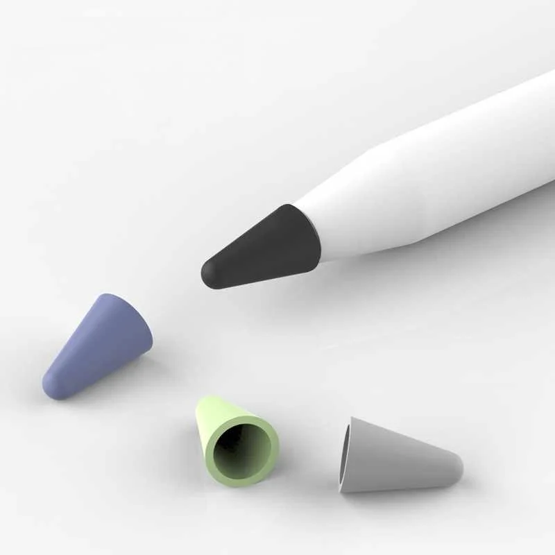 

Anti-slip Mute Noise Reduction Silicone Case Pencil Tip Cover For Tablet