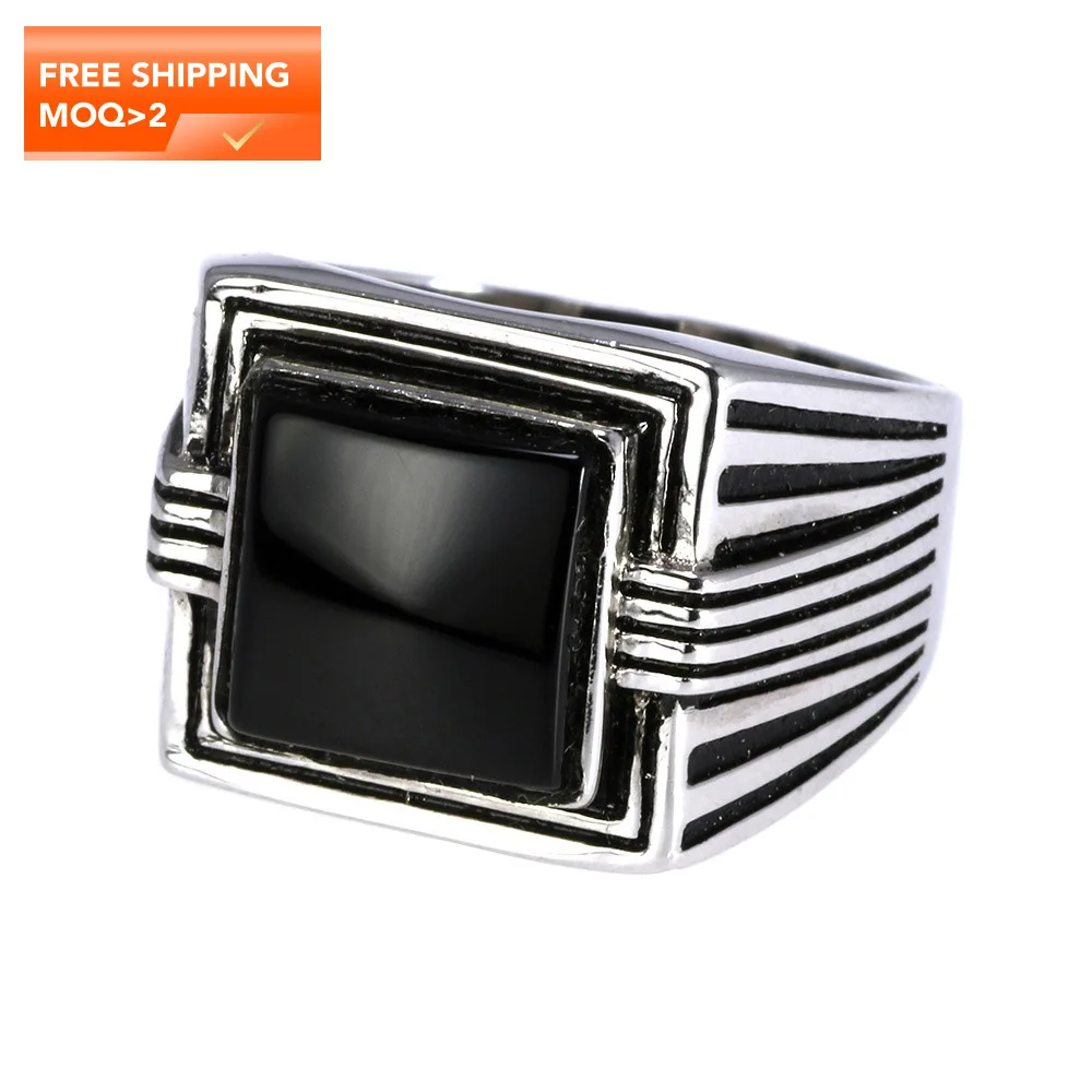 

Real Pure 925 Silver Rings Cool Vintage Rings In Fijne Sieraden Men's Turkey Rings With Stones Sterling Silver Jewelry