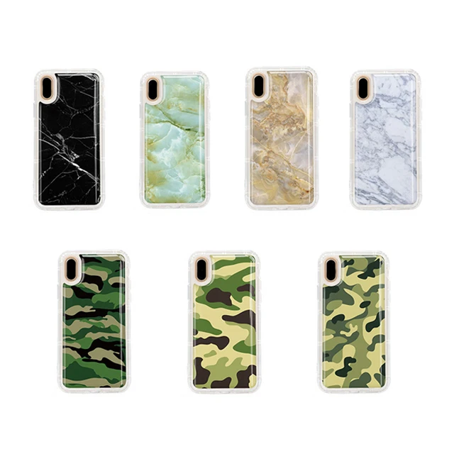 

For iPhone X TPU soft phone case epoxy resin adsorption TPU soft transparent shock proof case