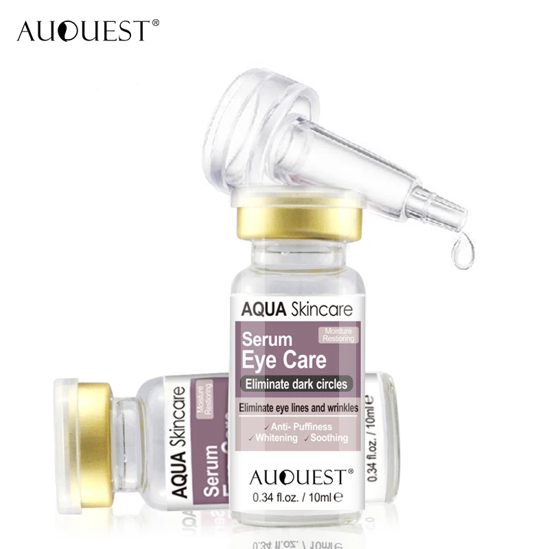 

OEM ODM private label moisturizing anti ageing eye bag removal wrinkle eye serum, Transparent