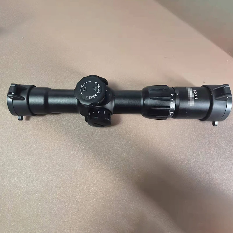 

waterproof shock proof red&green illumination 1-4x24 tactical scope, Black