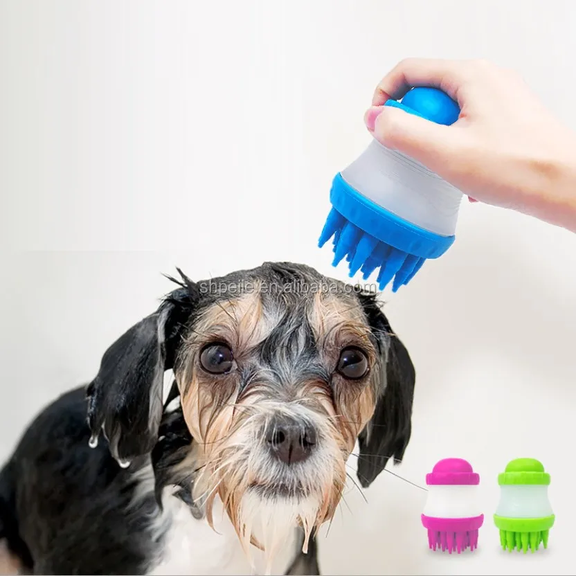 Multifunction Gentle Dog Washer With Soft Silicone Bristle Pet Grooming