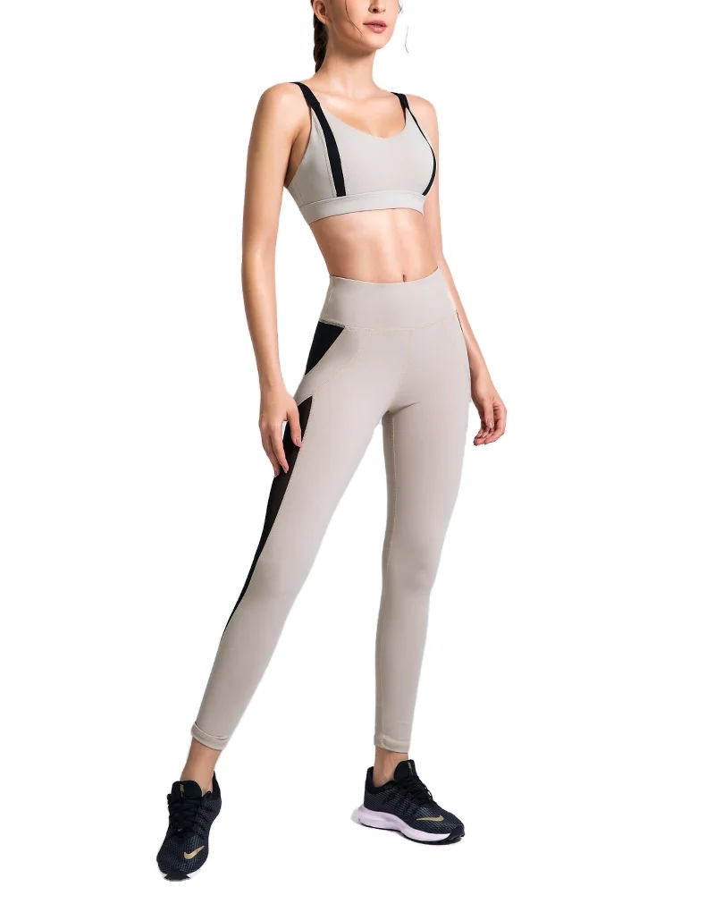 

Hot High Waist Leggings And Yoga Wear Suit Open Back Fitness classical women Yoga Sets, Customized colors