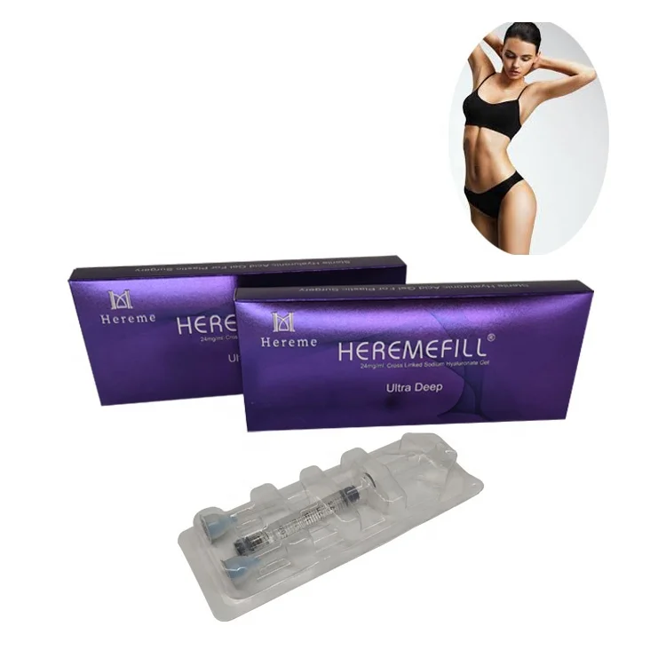 

Factory Price Cross Linked 2ml Injectable Liquid Hyaluronic Acid Facial Dermal Filler for Face Breast Buttock, Transparent