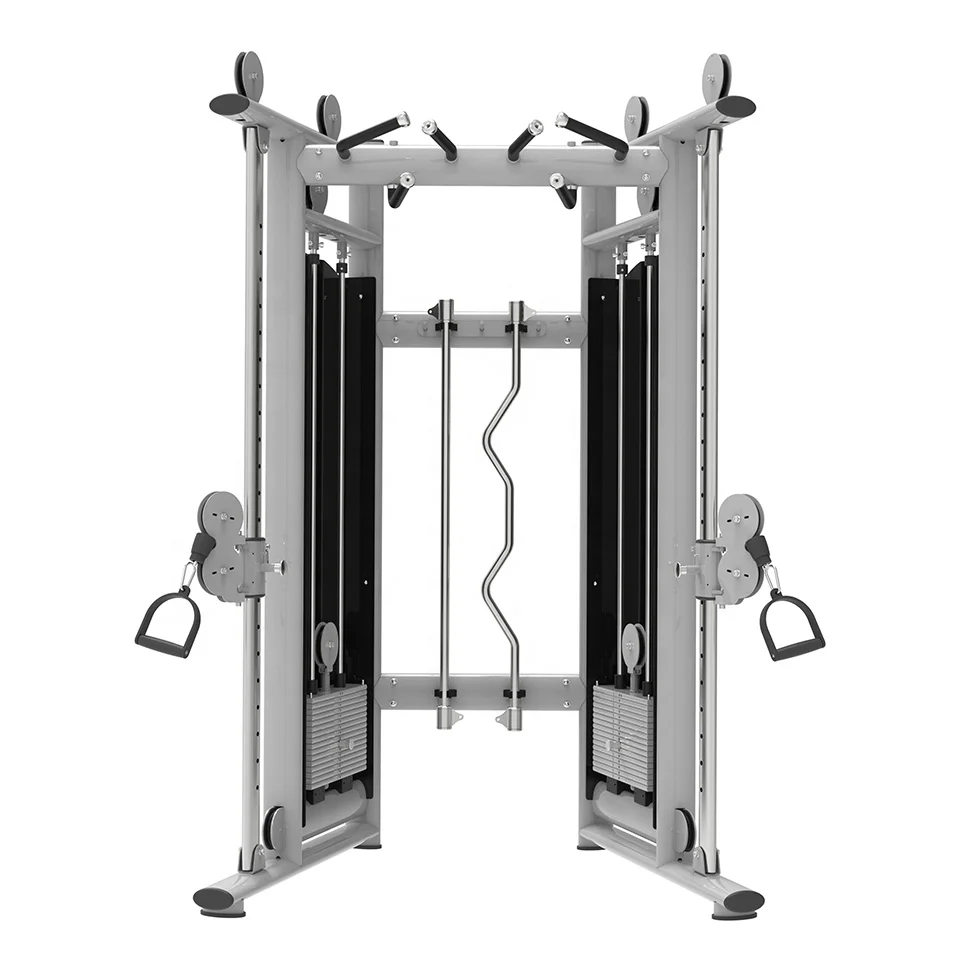 

New Design Commercial Gym Equipment Functional Trainer For Fitness Exercise, Gray, black