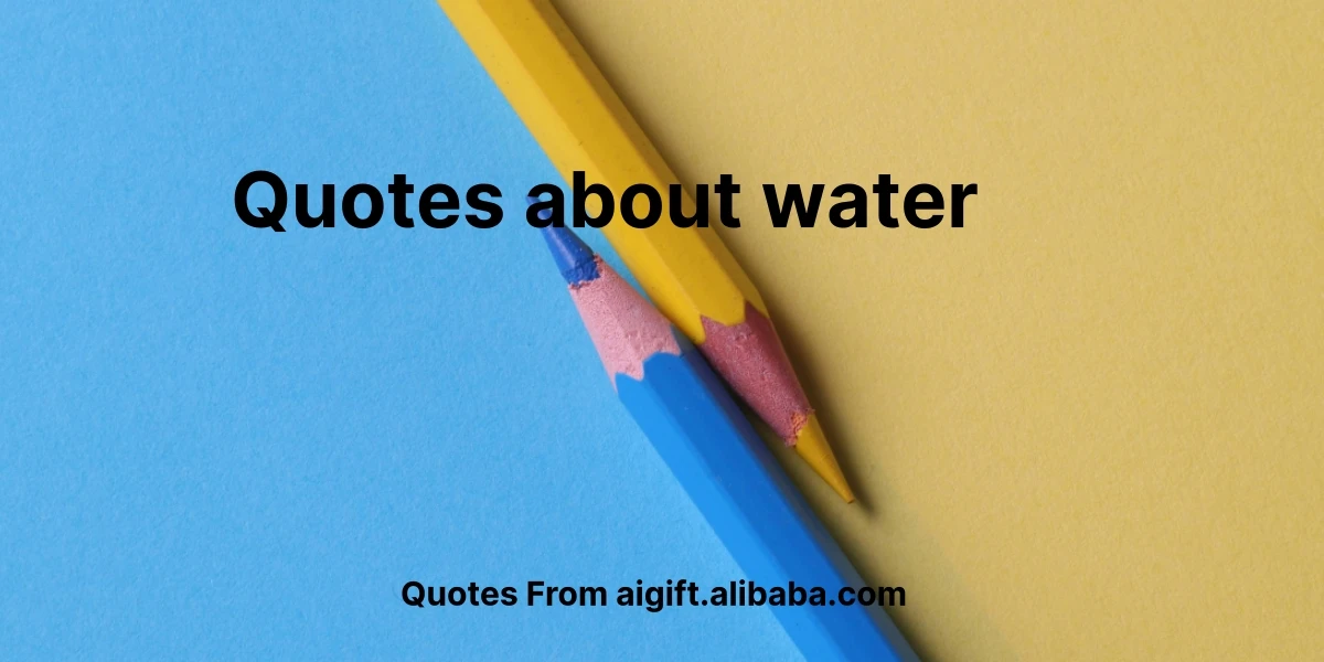 quotes about water