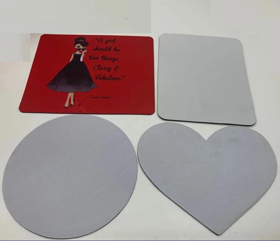 

A1254 Customized Thermal Transfer Blank Mouse Pad Heat Press Printing Crafts 2MM 3MM Round Transfer Blank Mouse Pad, Customized color