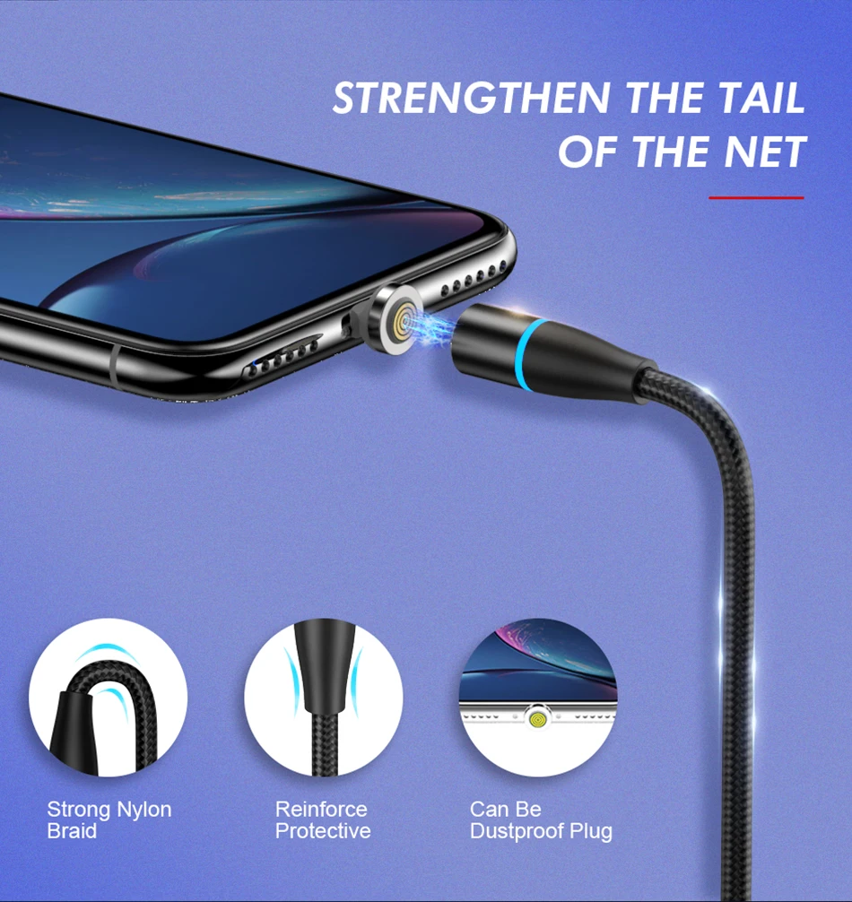 type c fast charger adapter charging cable, strong usb type c charge & sync cable for samsung - ANKUX.COM