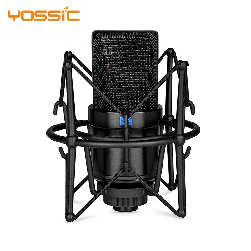 

High quality condenser mic singing broadcasting microphone, Black