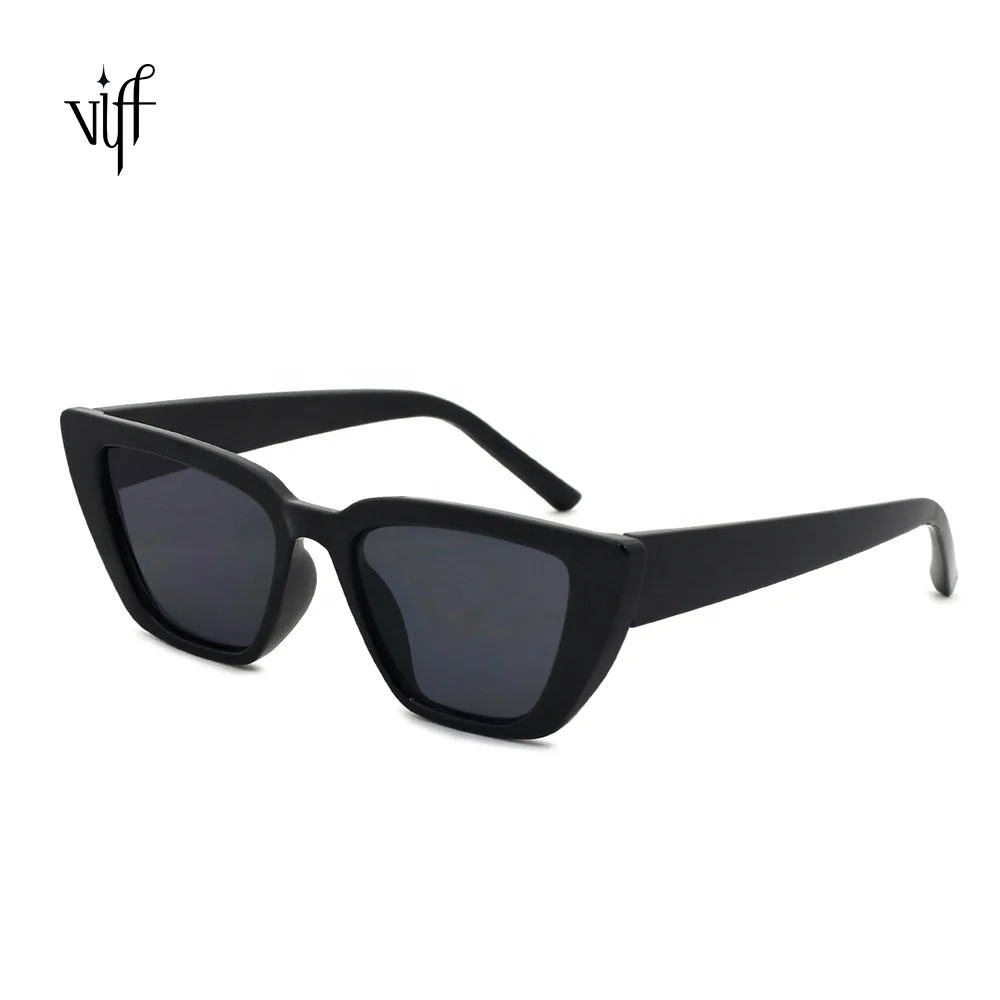 

VIFF HP19613 Hot Selling Flat Top Sunglasses Cateye Sun glasses Custom Logo Sunglasses 2021