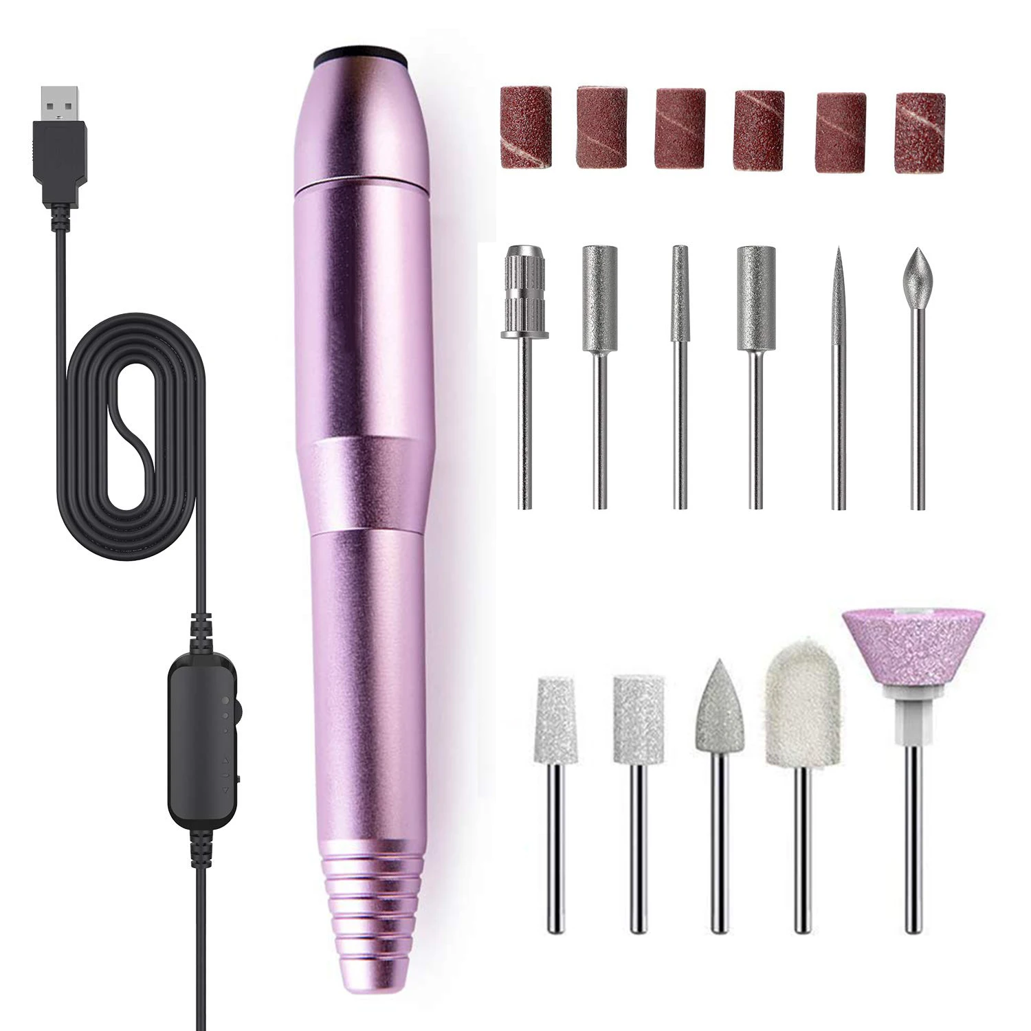 

Portable Electric Nail Drill ,Professional Efile Nail Drill Kit for Gel Nails, Manicure Pedicure Polishing Shape Tools, Pink