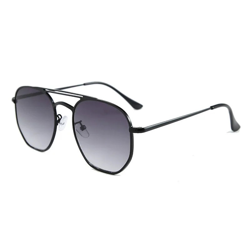 

MOCOO Europe and America double beam sun glasses irregular metal women and men sunglasses 2019, As you see