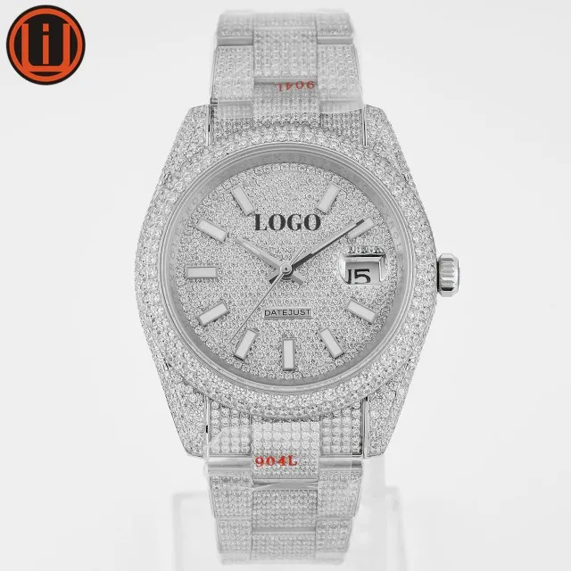 

Noob V11 Version Superior Quality ETA Movement Full Diamond 904L Steel High-end Watch