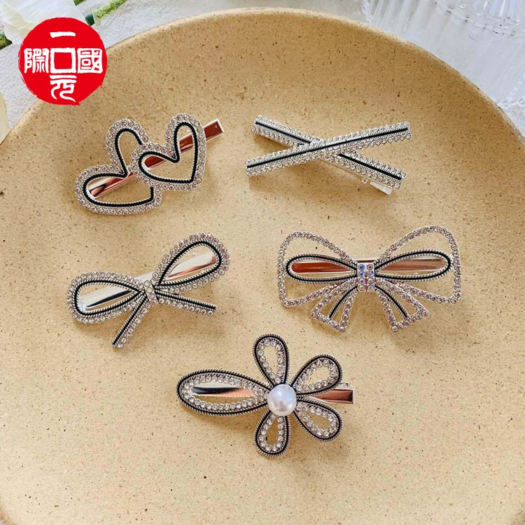

Hot Selling Beautiful bangs flowers hair pin clip