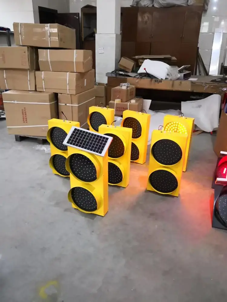 solar flashing yellow LED traffic road safety warning light