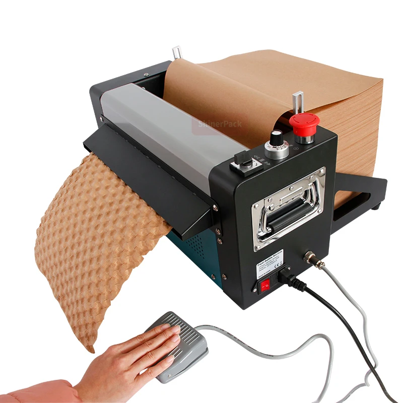 

Paper Bubble Cushion Machine Kraft Paper Roll Packaging Void Filling Paper Cushion Machine For Protective Package