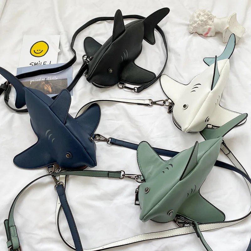 

Creative Animal Fierce Shark Female Bag Simulation Sling Shoulder Cartoon Bag