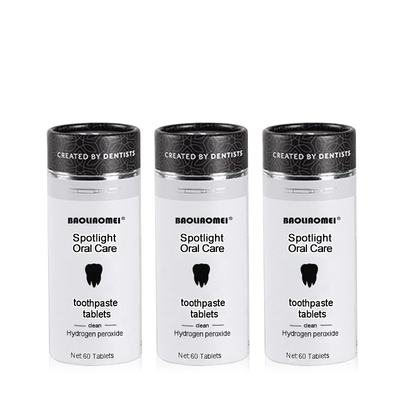 

baking soda organic vegan travel regenerate toothpaste pills stain removal teeth whitening toothpas tablet, Customized color