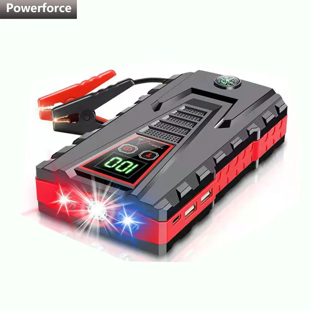 

Hot Selling Portable Jump Starter HJX01 Car Starting Device Jumper Cables Auto Booster 12V Peak Current 800 A 12000 mAh