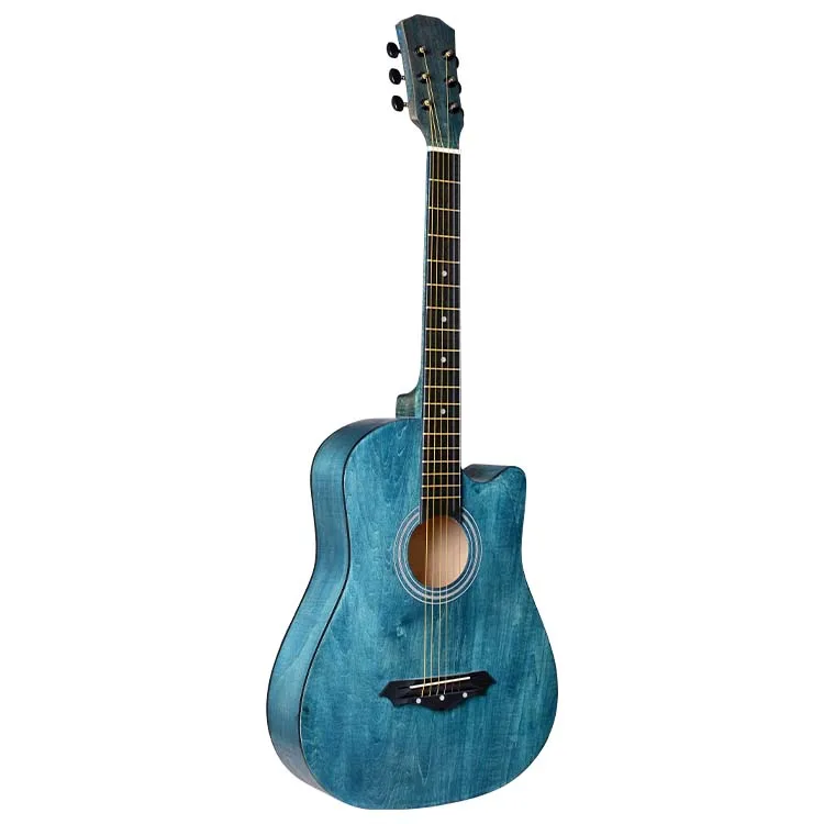 

Wholesale Chinese Acoustic Guitar 38 Inch Basswood Guitar Colorful Guitar