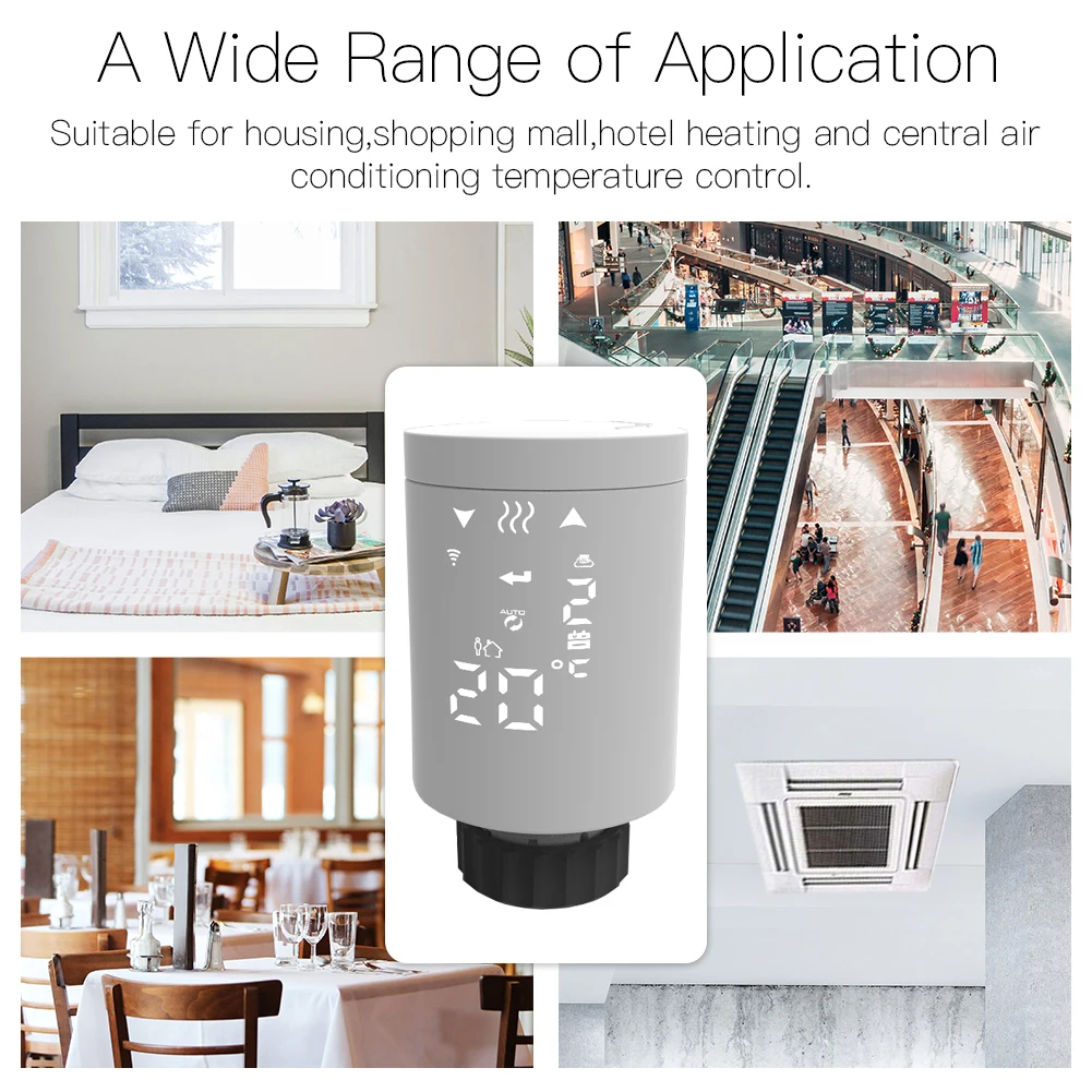 HY368 WIFI Tuya, Alexa, Google Assistant, Smart Life TRV's or Thermostatic Radiator Valve for smart home - ANKUX.COM