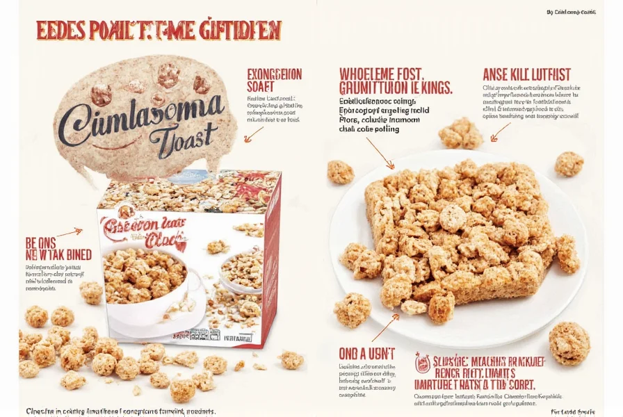 Cinnamon Toast Crunch cereal pieces showing texture and coating details