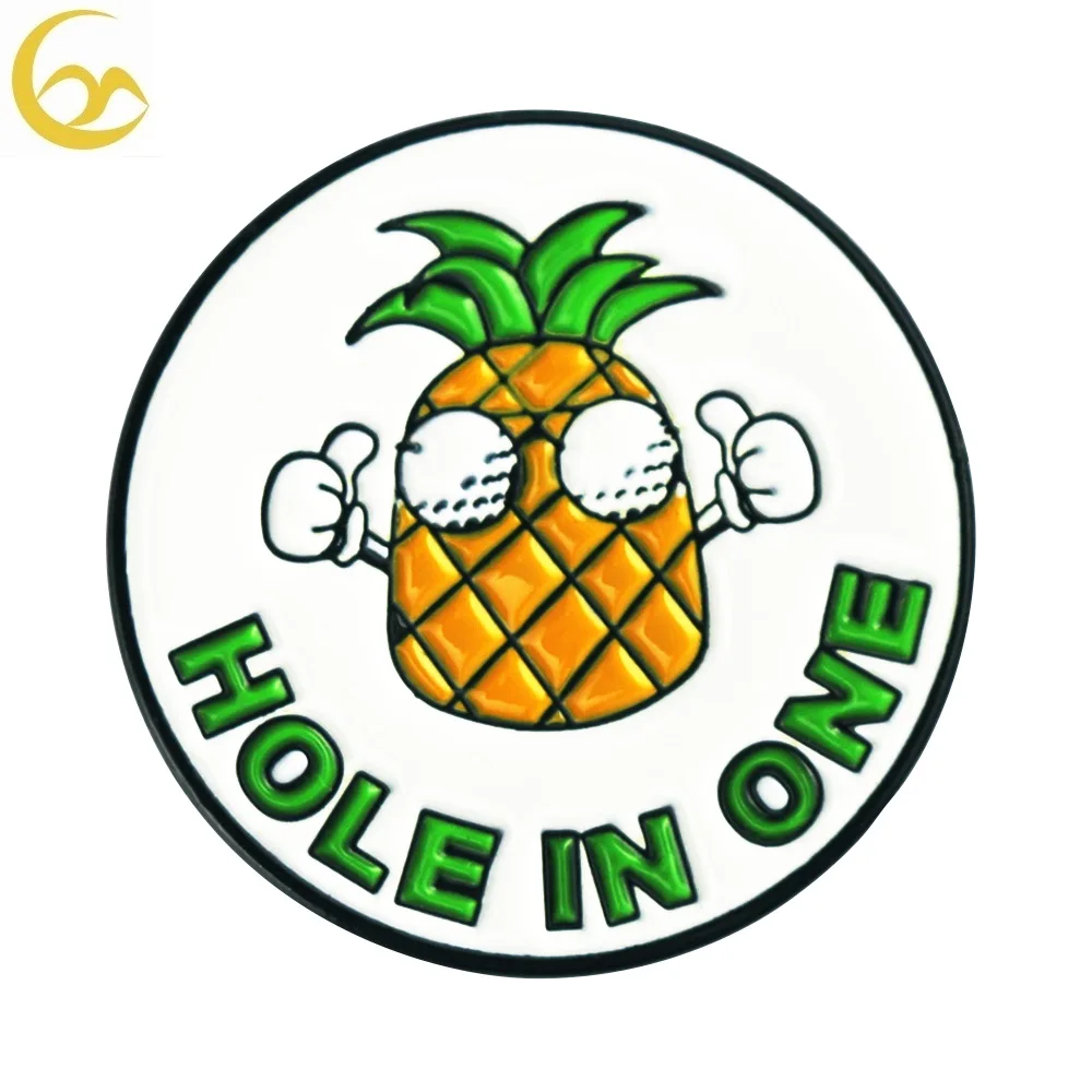 

Factory Store Custom Soft Enamel Metal Magnetic Golf Ball Markers for Golf, Pantone