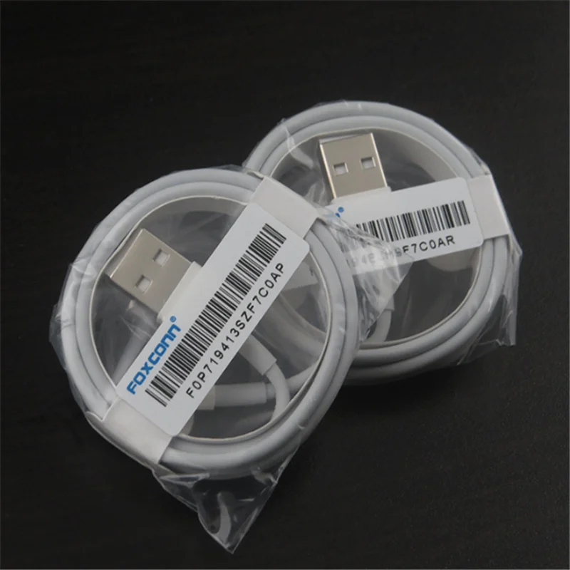

iPhone Charger Cable for apple iphones original charger cable with box made in Foxconn, White