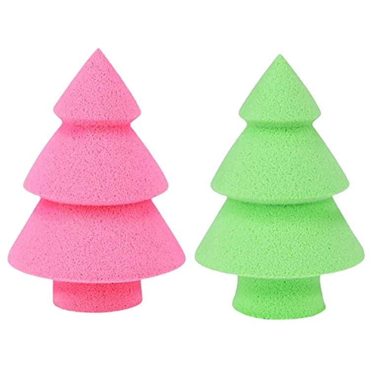 

Sialia Soft Makeup Sponge Christmas Tree Cute Shape Sponge Christmas Tree Gift Beauty Cosmetics Makeup Sponge, Customized color