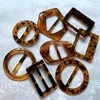 Irregular Resin Leopard Garment Corner Button Swimsuit Circular Resin Button Special-shaped Button Adjustable Waist Buckle